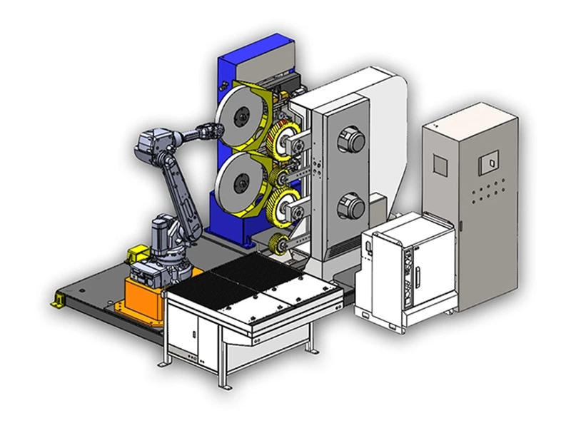 20-60KG Robot double belts sander two layers polishing machine