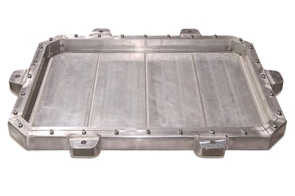 Battery tray grinding