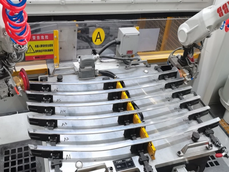 Automotive aluminum trim grinding