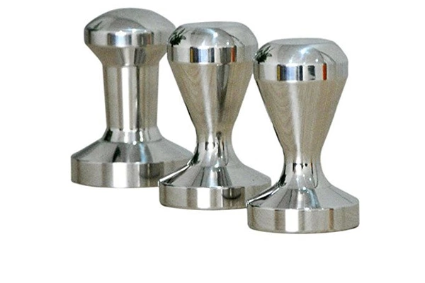 Coffee tamper polishing