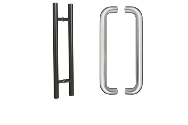 Door pull handles grinding