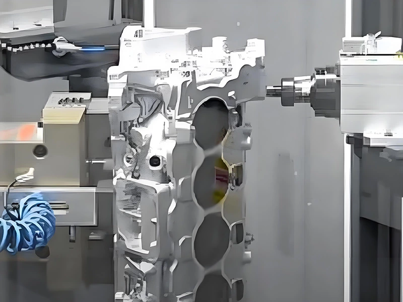 4. Engine Case Deburring Automation