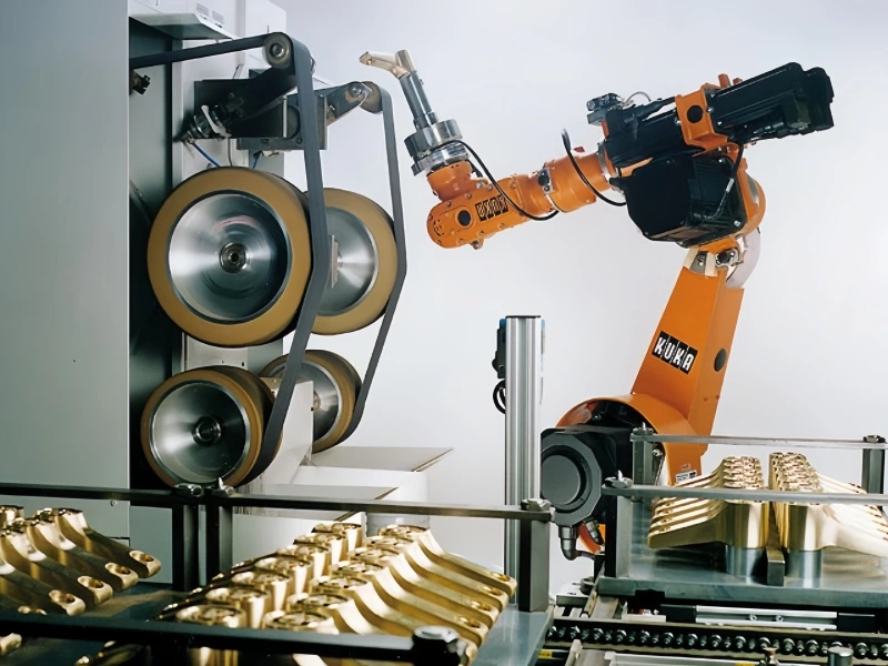 robotic polishing copper parts