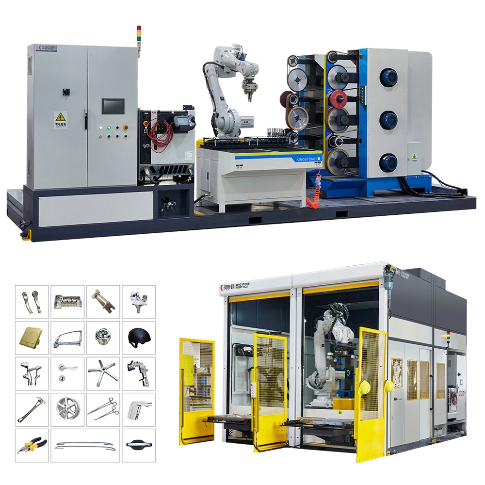 Kingstone one-stop robotic cell for grinding polishing deburring factory