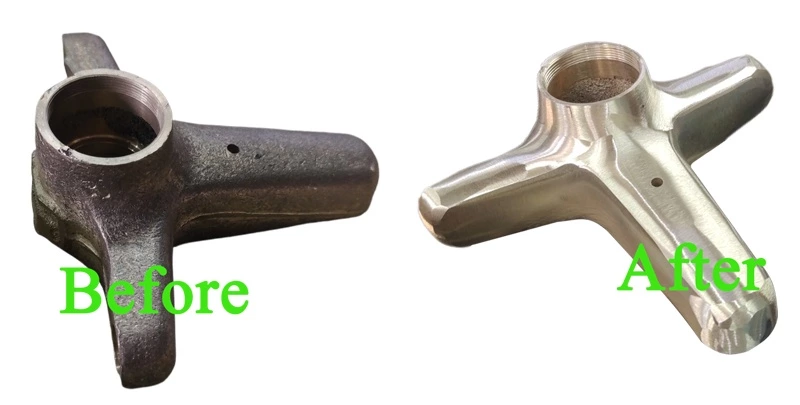 copper polishing result